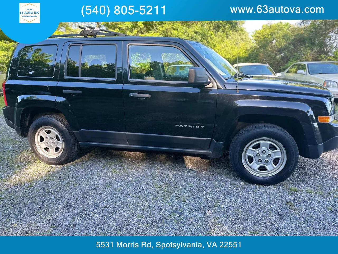 2012 Jeep Patriot for sale at 63 Auto Inc in Spotsylvania, VA