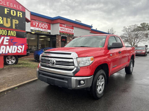 2016 Toyota Tundra for sale at HW Auto Wholesale in Norfolk VA