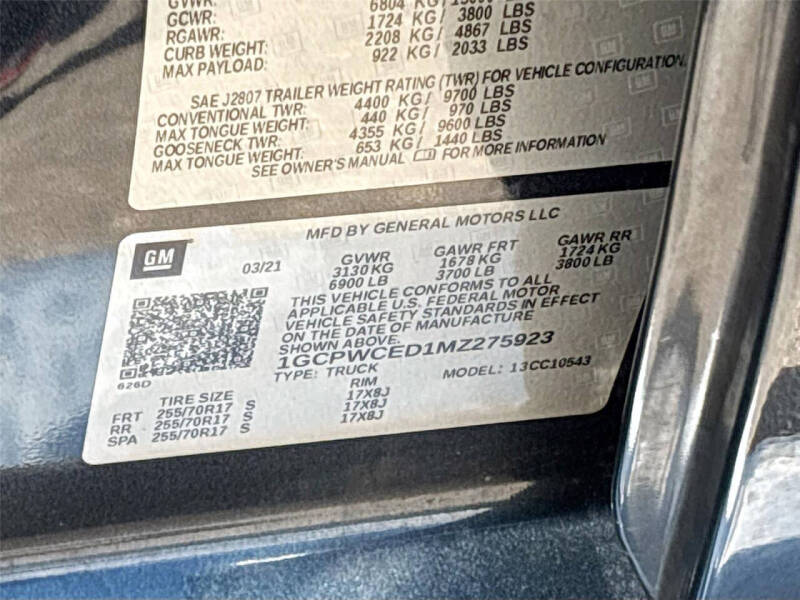 2021 Chevrolet Silverado 1500