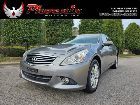 2011 Infiniti G25 Sedan for sale at Phoenix Motors Inc in Raleigh NC