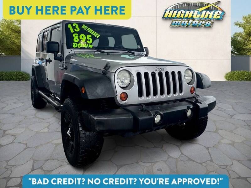 2013 Jeep Wrangler Unlimited for sale at Highline Motors in Aston PA