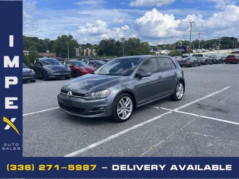2015 Volkswagen Golf for sale at Impex Auto Sales in Greensboro NC