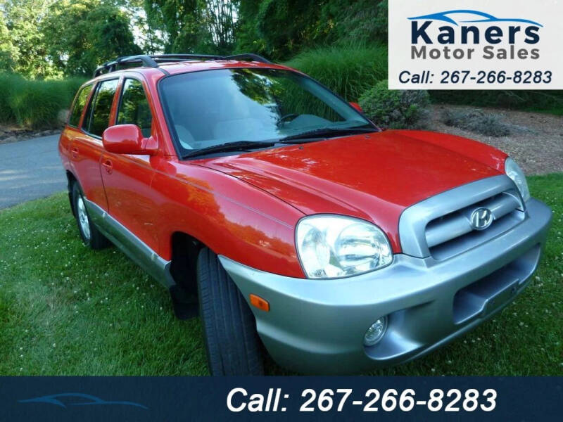 2005 Hyundai Santa Fe for sale at Kaners Motor Sales in Huntingdon Valley PA