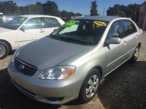 2004 Toyota Corolla for sale at McAllister's Auto Sales LLC in Van Buren AR