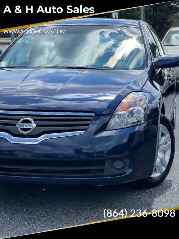 2009 Nissan Altima for sale at A & H Auto Sales in Greenville SC