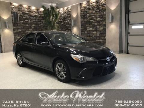 2015 Toyota Camry for sale at Auto World Used Cars in Hays KS