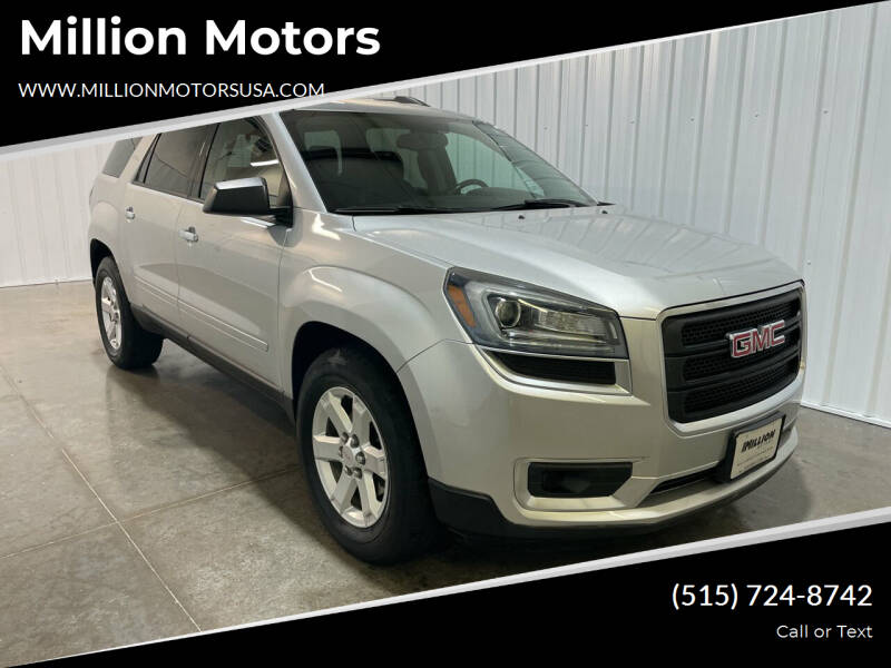2016 GMC Acadia for sale at Million Motors in Adel IA