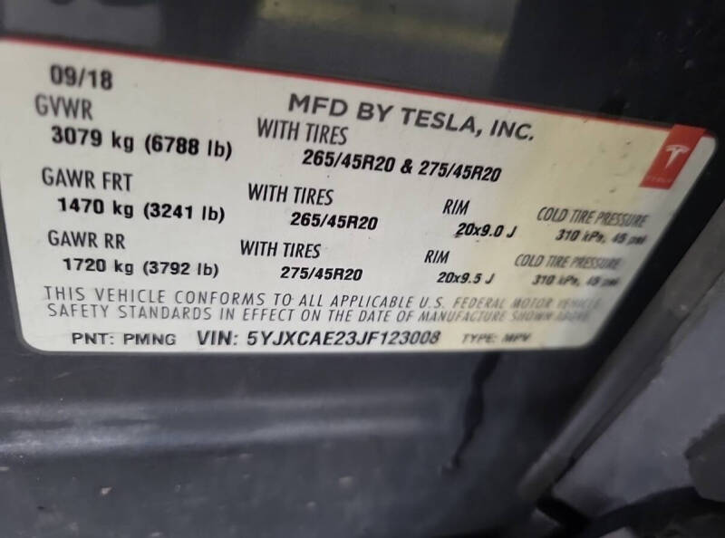 2018 Tesla Model X 100D