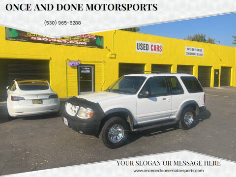 1999 Ford Explorer for sale at Once and Done Motorsports in Chico CA