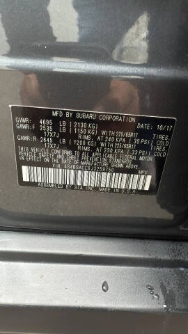 2018 Subaru Outback 2.5i Premium