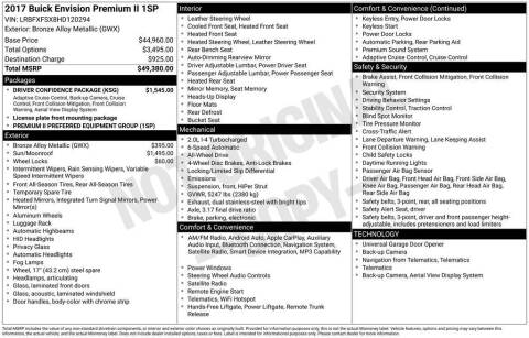 2017 Buick Envision Premium II