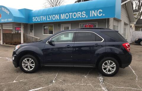 2017 Chevrolet Equinox for sale at South Lyon Motors INC in South Lyon MI