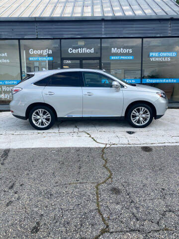 2010 Lexus RX 450h for sale at Georgia Certified Motors in Stockbridge GA