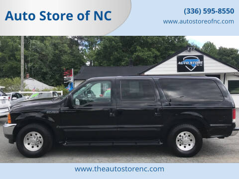 2000 Ford Excursion for sale at Auto Store of NC - Walnut Cove in Walnut Cove NC