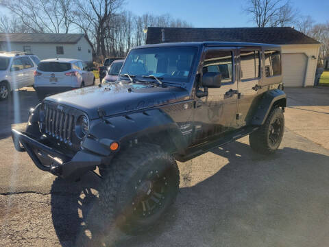 2014 Jeep Wrangler Unlimited for sale at Motorsports Motors LLC in Youngstown OH