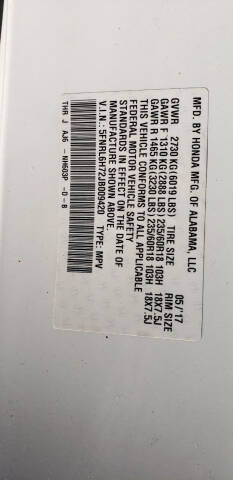 2018 Honda Odyssey EX-L