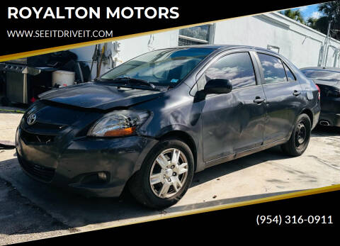 2007 Toyota Yaris for sale at ROYALTON MOTORS in Plantation FL