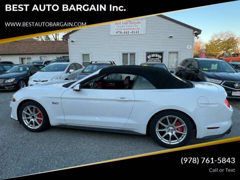 2018 Ford Mustang for sale at BEST AUTO BARGAIN inc. in Lowell MA