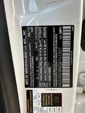 2016 Mercedes-Benz GLE GLE 350 4MATIC