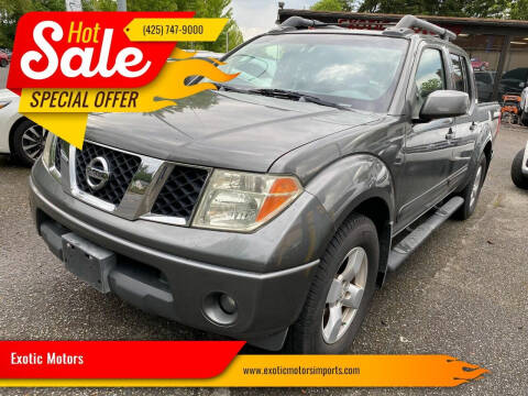 2007 Nissan Frontier for sale at Exotic Motors in Redmond WA