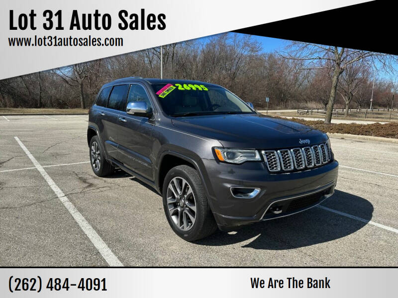 2017 Jeep Grand Cherokee for sale at Lot 31 Auto Sales in Kenosha WI