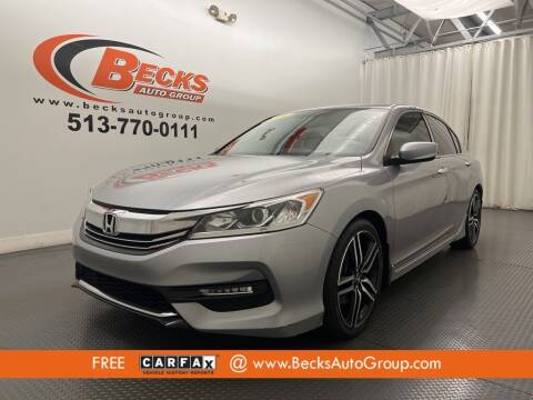 2016 Honda Accord for sale at Becks Auto Group in Mason OH