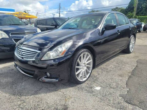 2012 Infiniti G37 Sedan for sale at Marin Auto Club Inc in Miami FL
