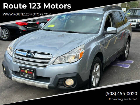 2013 Subaru Outback for sale at Route 123 Motors in Norton MA