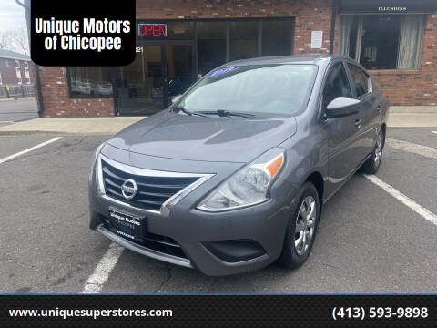 2019 Nissan Versa for sale at Unique Motors of Chicopee in Chicopee MA