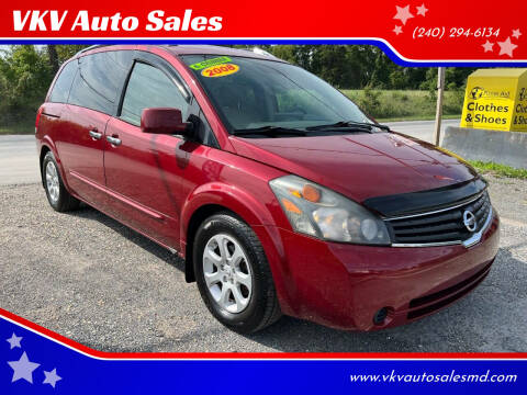 2008 Nissan Quest for sale at VKV Auto Sales in Laurel MD