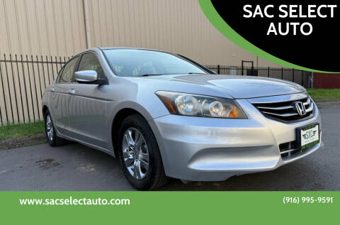 2011 Honda Accord for sale at SAC SELECT AUTO in Sacramento CA