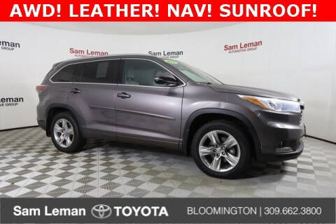 2014 Toyota Highlander for sale at Sam Leman Mazda in Bloomington IL