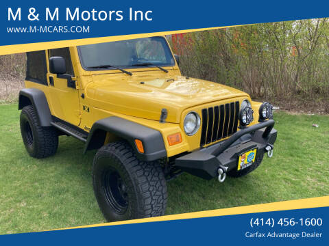 2006 Jeep Wrangler for sale at M & M Motors Inc in West Allis WI