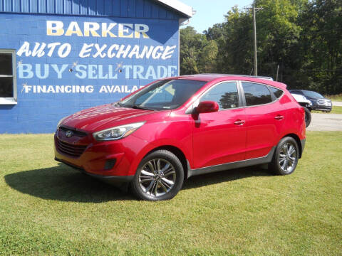 2015 Hyundai Tucson for sale at BARKER AUTO EXCHANGE in Spencer IN