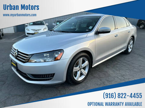 2014 Volkswagen Passat for sale at Urban Motors in Sacramento CA