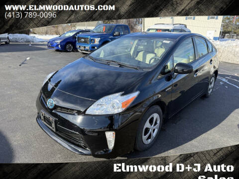 2013 Toyota Prius for sale at Elmwood D+J Auto Sales in Agawam MA