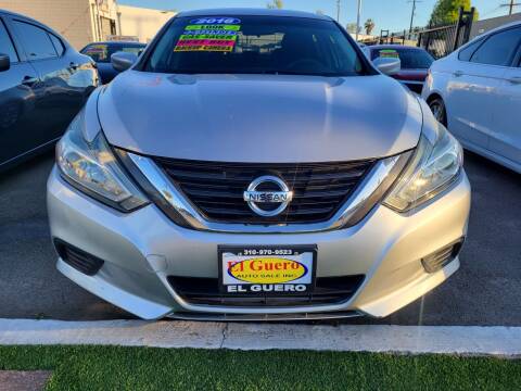 2016 Nissan Altima for sale at El Guero Auto Sale in Hawthorne CA