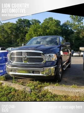 2013 RAM Ram Pickup 1500 for sale at LION COUNTRY AUTOMOTIVE in Lewistown PA