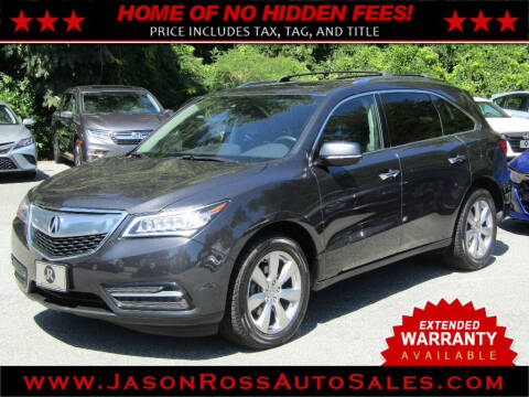2016 Acura MDX for sale at Jason Ross Auto Sales in Burlington NC
