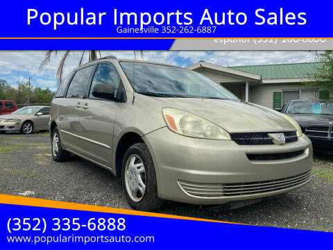 2004 Toyota Sienna for sale at Popular Imports Auto Sales in Gainesville FL