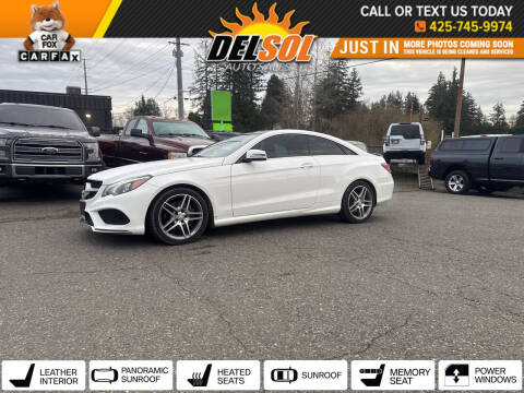 2016 Mercedes-Benz E-Class for sale at Del Sol Auto Sales in Everett WA