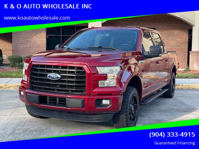 2016 Ford F-150 for sale at K & O AUTO WHOLESALE INC in Jacksonville FL