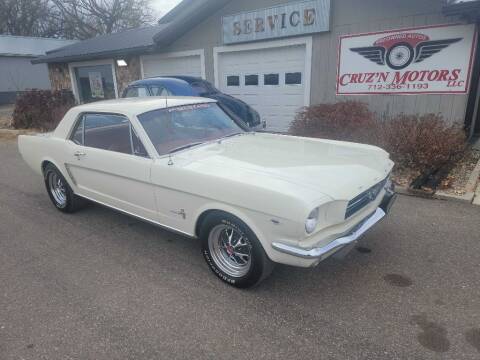 1965 Ford Mustang for sale at CRUZ'N MOTORS - Classics in Spirit Lake IA