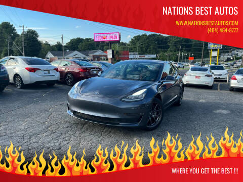 2019 Tesla Model 3 for sale at Nations Best Autos in Decatur GA