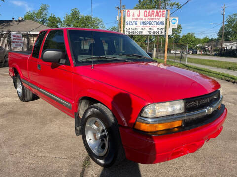 2001 Chevrolet S-10 for sale at G&J Car Sales in Houston TX