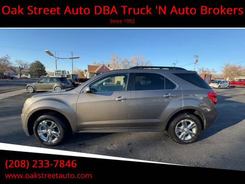 2012 Chevrolet Equinox for sale at Oak Street Auto DBA Truck 'N Auto Brokers in Pocatello ID