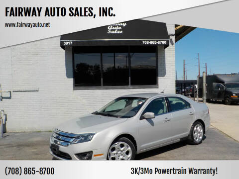 2010 Ford Fusion for sale at FAIRWAY AUTO SALES, INC. in Melrose Park IL