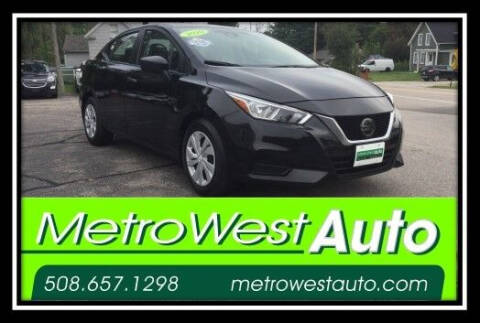 2020 Nissan Versa for sale at Metro West Auto in Bellingham MA