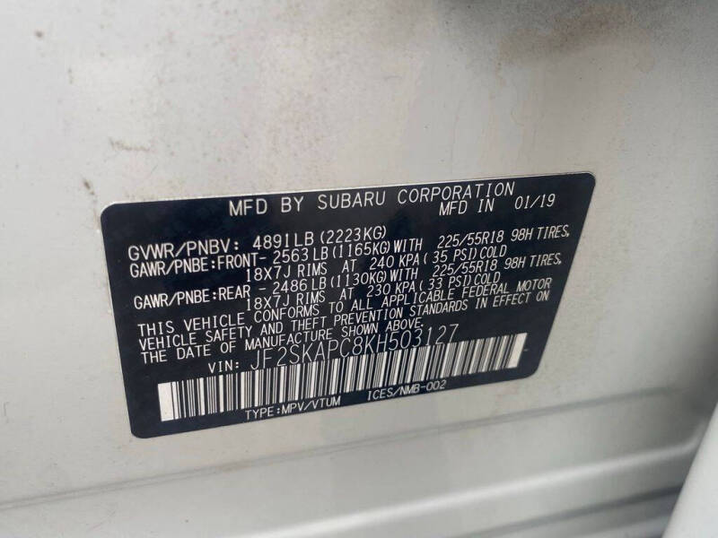 2019 Subaru Forester Sport