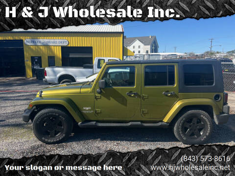 2007 Jeep Wrangler Unlimited for sale at H & J Wholesale Inc. in Charleston SC